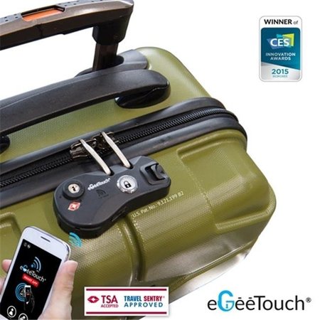 EGEETOUCH eGeeTouch NFC Zipper Lock & Instantly Transform to Smart Luggage 5-03000-M9